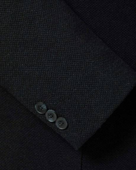 Veston en Tricot Texturé à Coupe Étroite