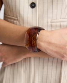 Large Bracelet Rigide en Acrylique