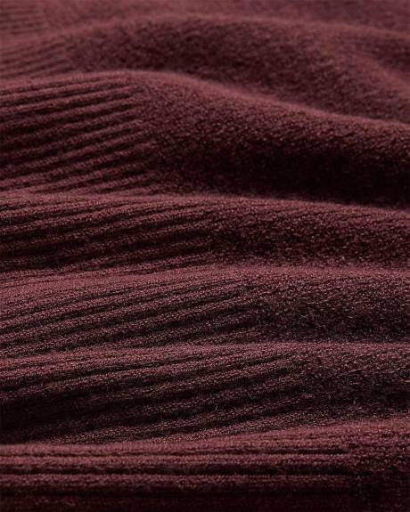 Robe Courte à Manches Longues et Col V