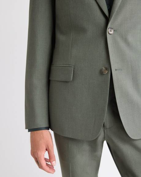 Slim-Fit Green Suit Blazer