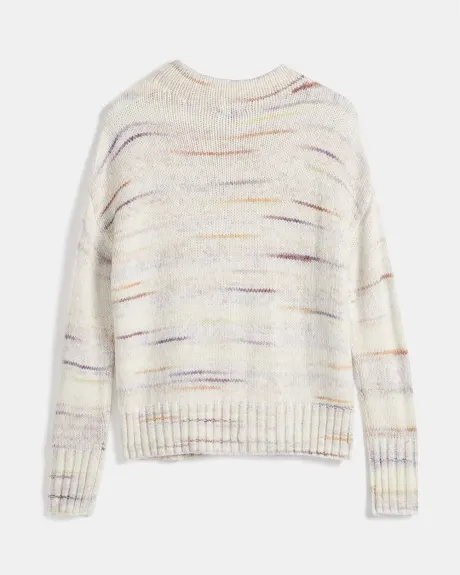 Novelty Knit Drop Shoulder Sweater