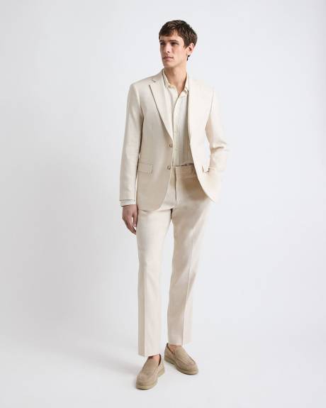 Slim Fit Stretch Linen Suit Pant