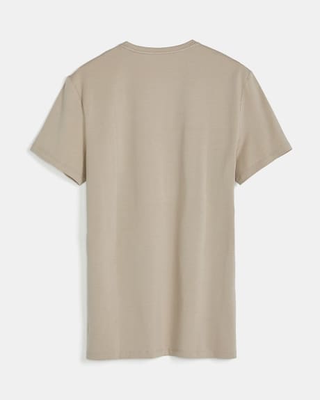 T-Shirt Coloré à Col Rond en Coton Supima (R)