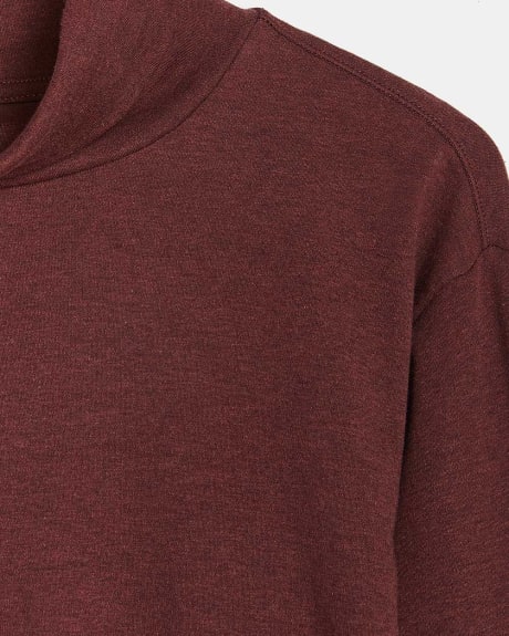 Soft Touch Long-Sleeve Turtleneck T-Shirt