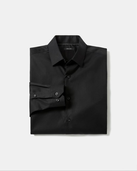 Solid Easy-Care Twill Dress Shirt