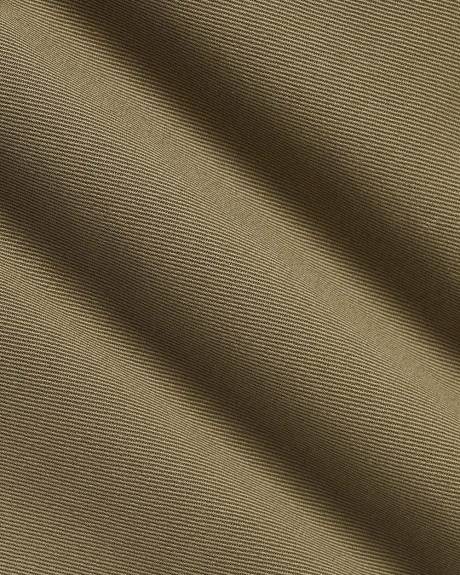 Pantalon Chino Pliss&eacute; &agrave; Jambe Droite