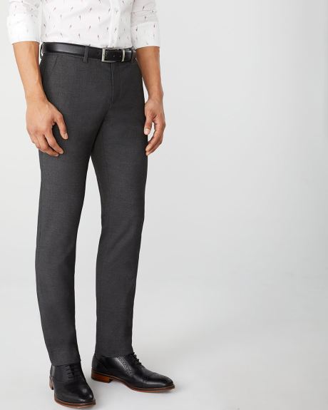 Tailored Fit Dark Heather Grey City Pant - 30''