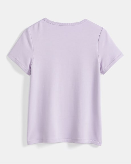French Terry Nursing Henley T-Shirt - Thyme Maternity