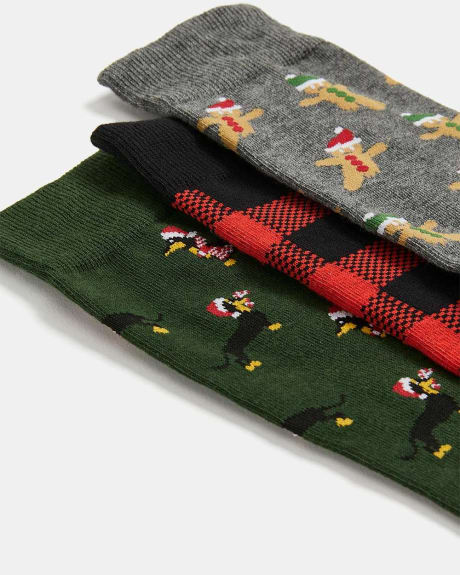 Holiday Themed Socks - Three Pairs