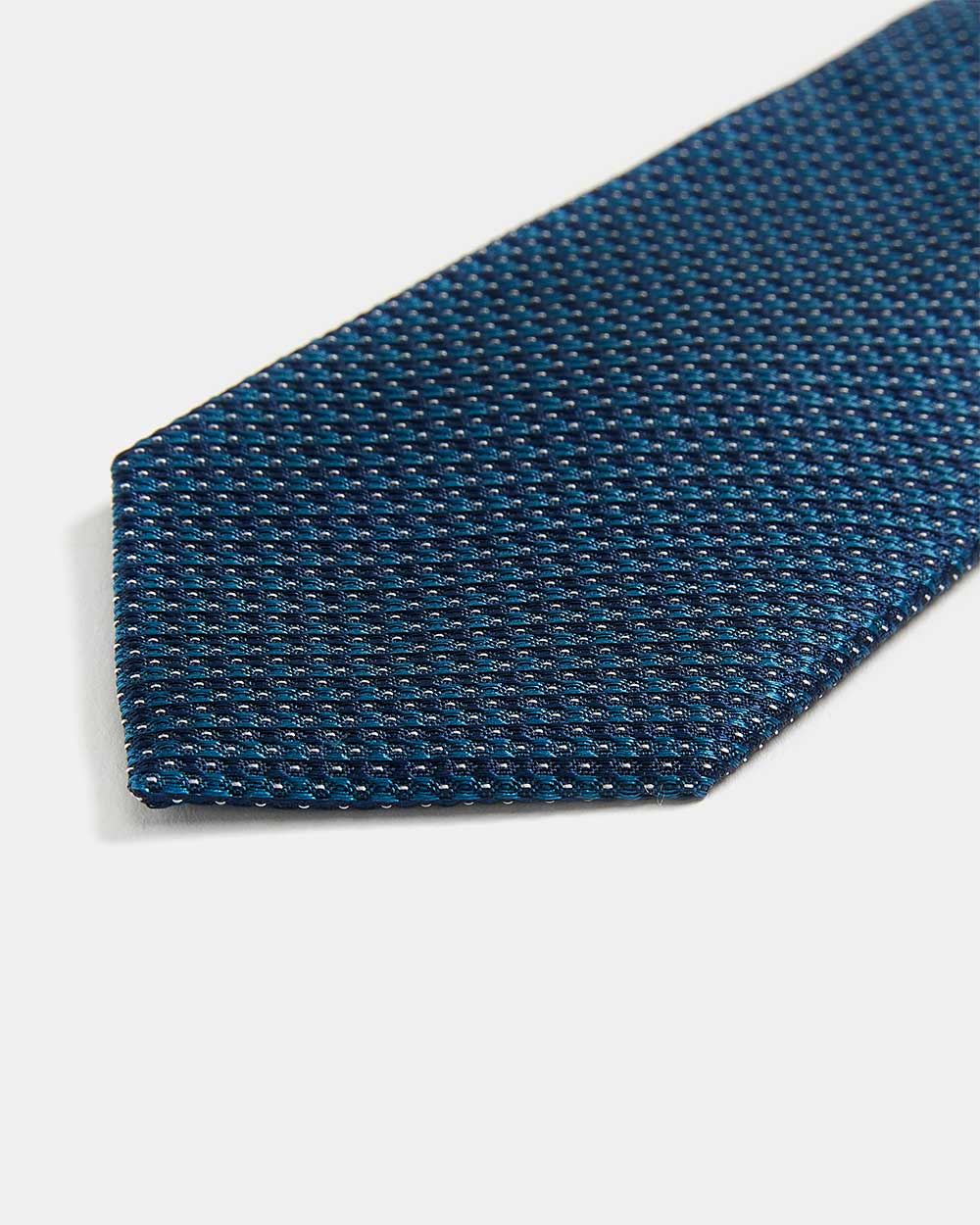 Regular Navy Tie with White Dots RW&CO.