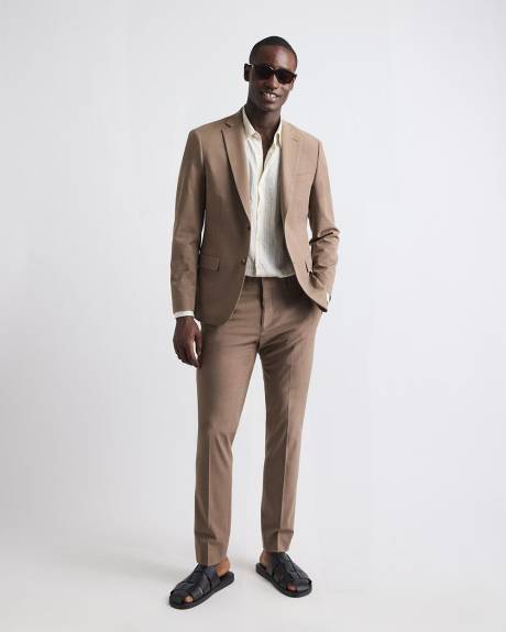 Slim-Fit Rose Taupe Suit Pant