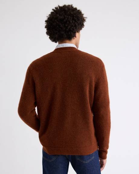 Alpaca-Blend Grandpa Cardigan