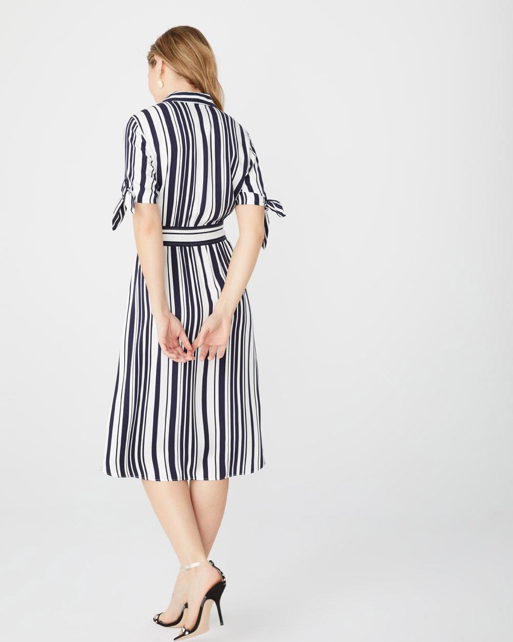 Striped midi-length shirtdress | RW&CO.
