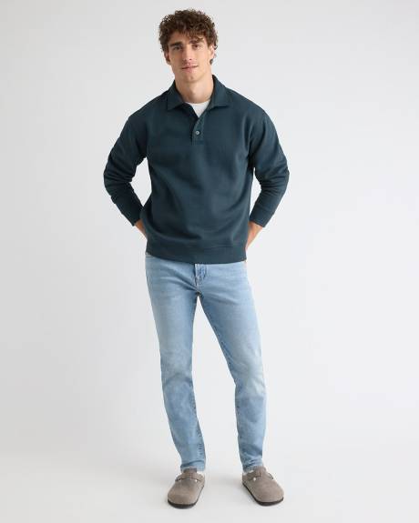 Polo en Molleton à Manches Longues