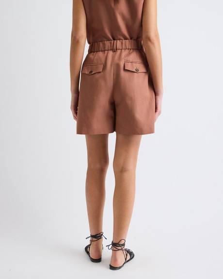 Linen-Blend Bermuda