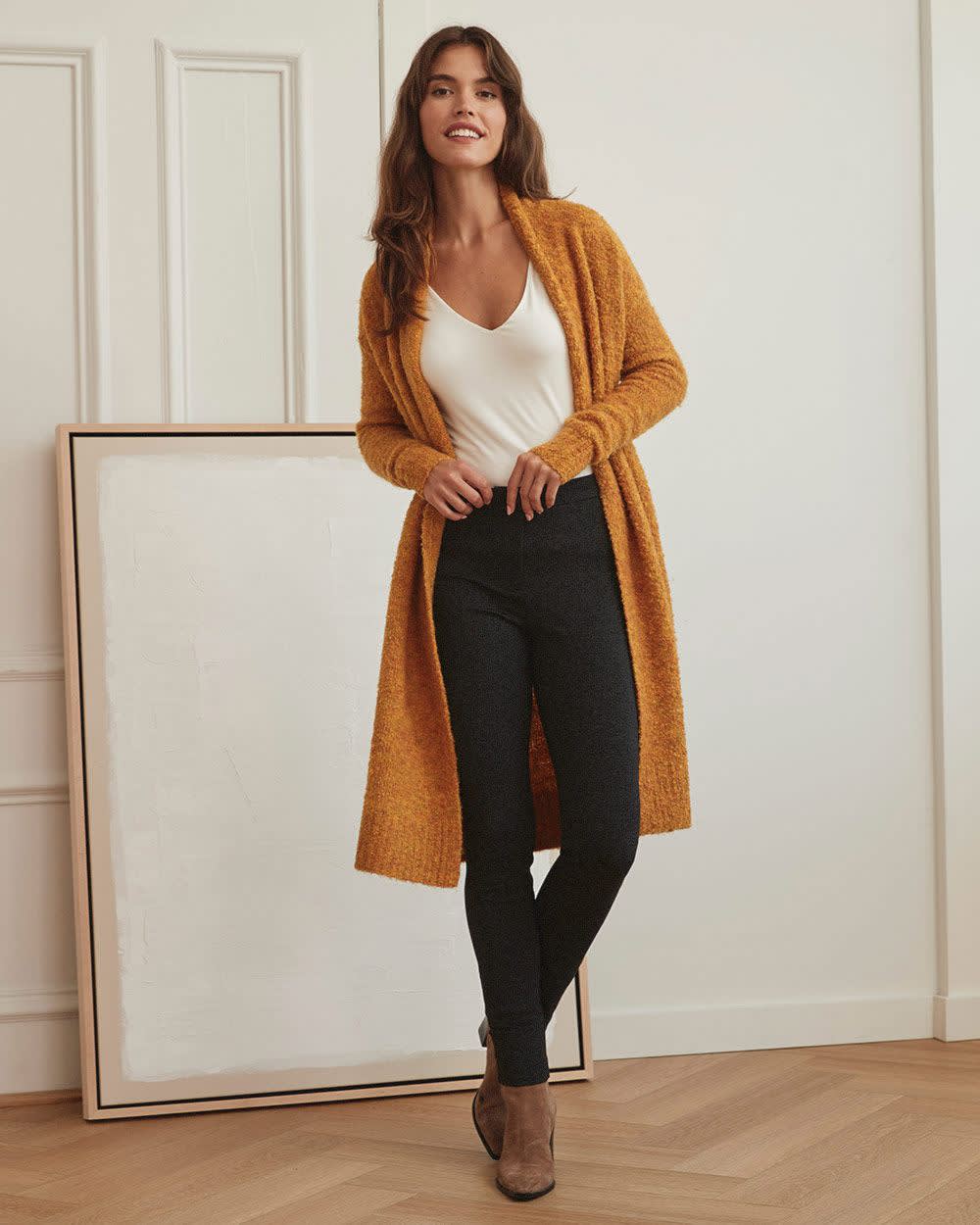 Heathered Twill HighWaist Legging Pant 31'' RW&CO.