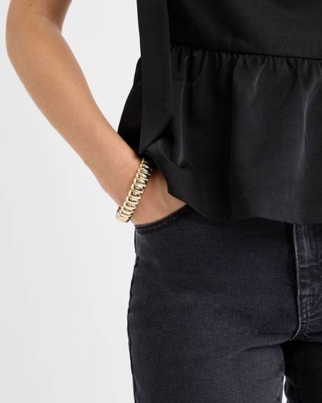 Ribbed Elastic Bangle