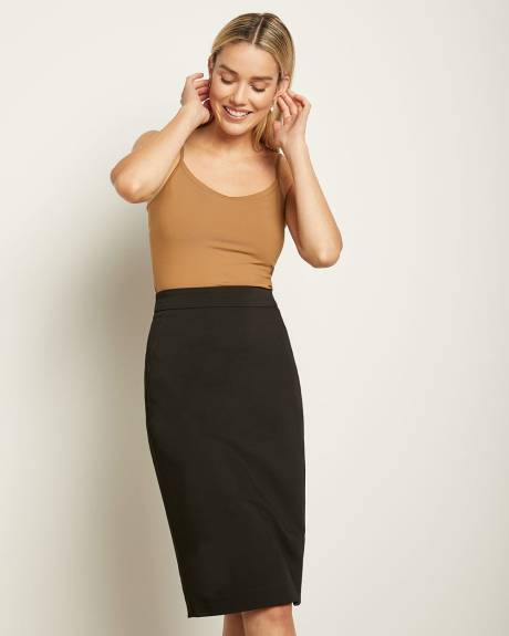 Jupe Crayon Taille Haute Unie - 25''