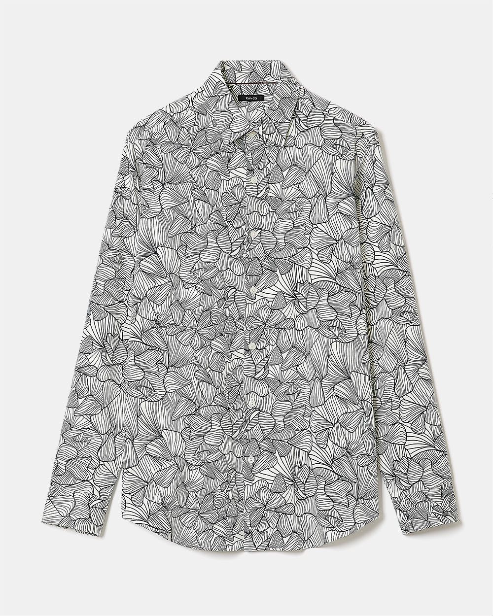 Tailored-Fit Dress Shirt with Floral Pattern | RW&CO.
