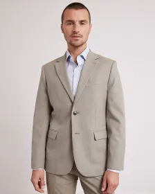Tailored-Fit Brushed Suit Blazer