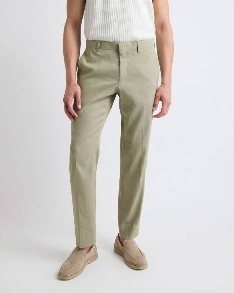 Tailored-Fit Sage Linen-Blend Suit Pant