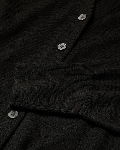 Cardigan à Manches Longues et Col V