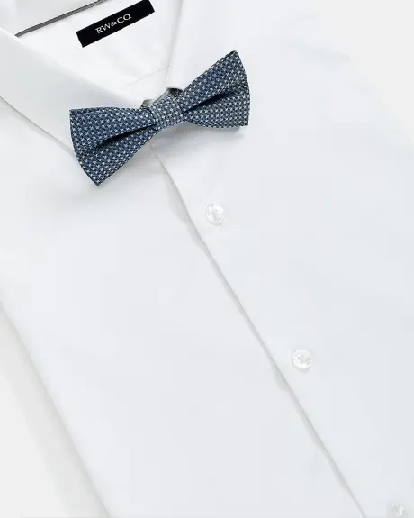 Textured Teal Bow Tie