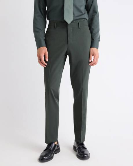 Slim-Fit Dark Green Suit Pant