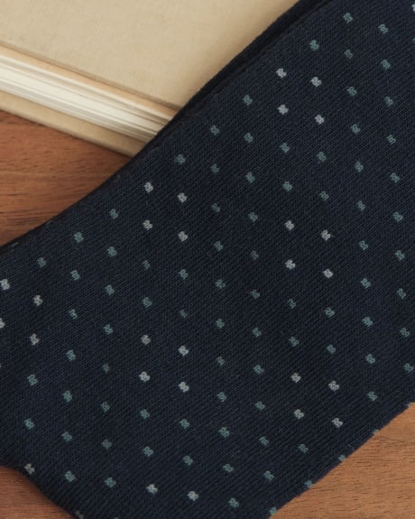 Dotted Navy Socks
