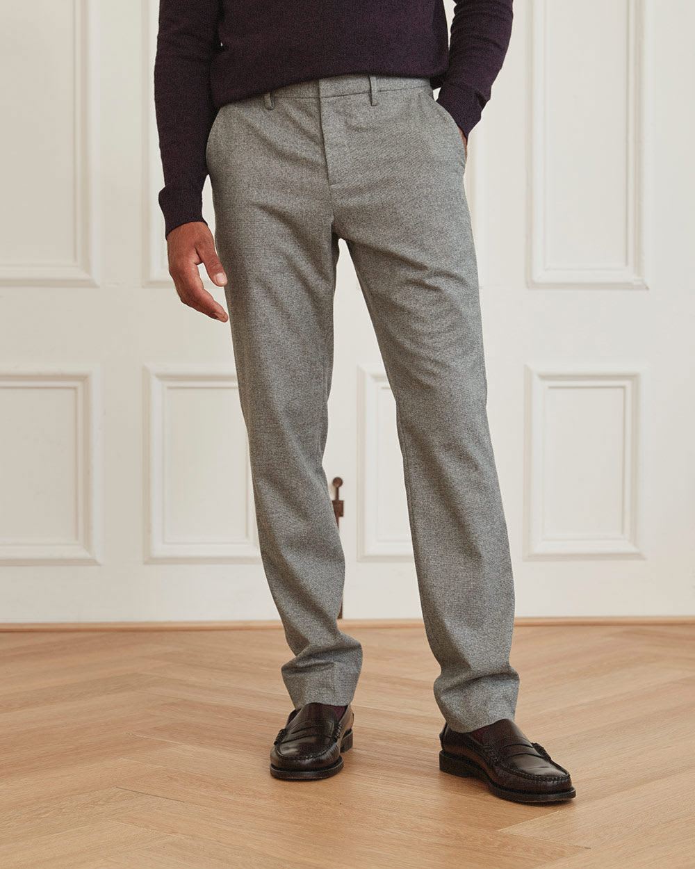 40-Hours Grey Mini Houndstooth City Pant - 32"