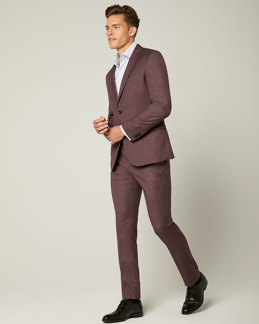 Slim Fit Light Eggplant Suit Pant RW&CO.