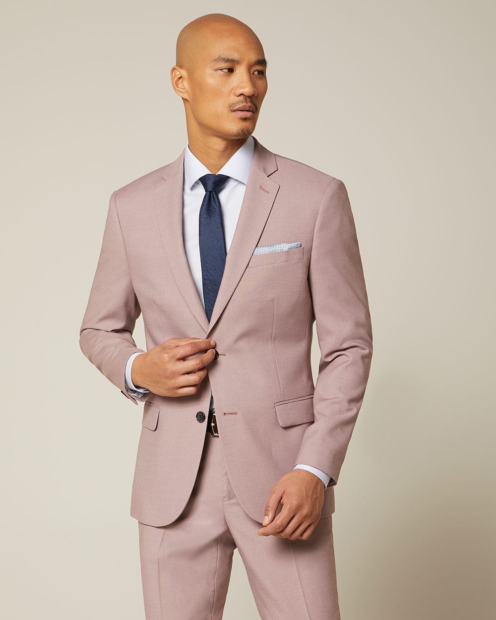 Slim Fit Dusty pink suit Blazer RW&CO.