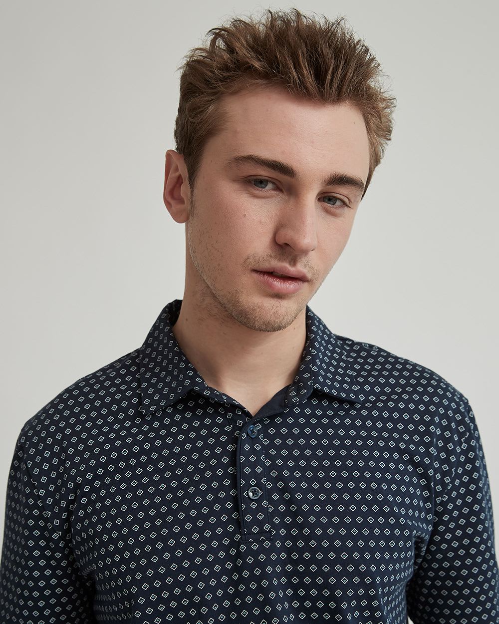 Patterned City Polo