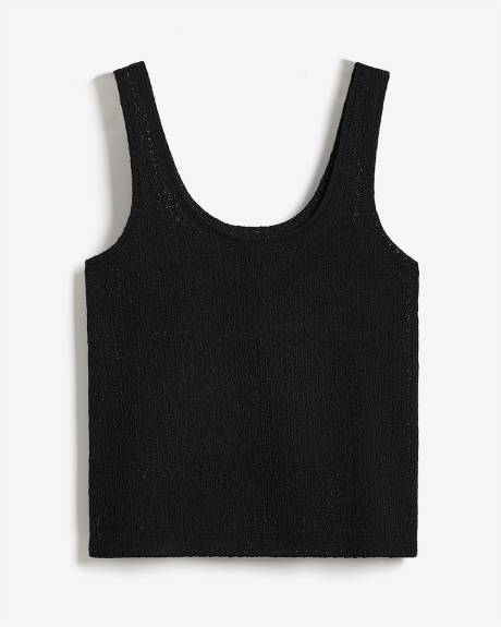 Camisole Ample en Tricot Crocheté