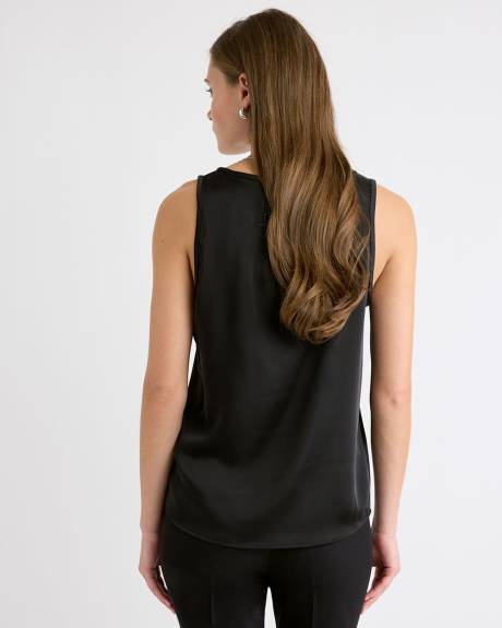 Camisole Satinée à Col en U