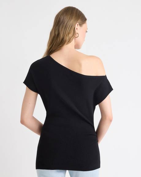 Pull Long Drapé Asymétrique