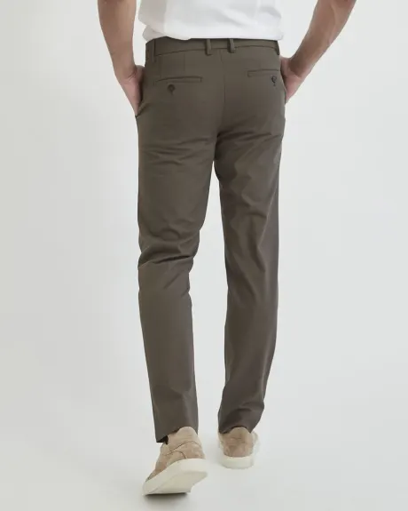 Pantalon de Ville Brun Foncé MotionFlexx (R) à Coupe Étroite
