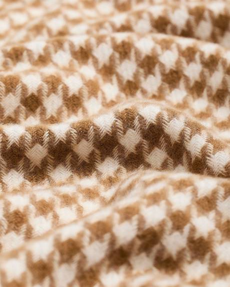 Foulard Boyfriend à Motif Pied-de-Poule