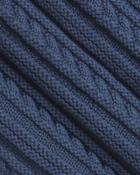 Pull en Coton &agrave; Manches Longues et Col Bateau