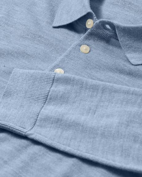 Merino Wool Polo Sweater