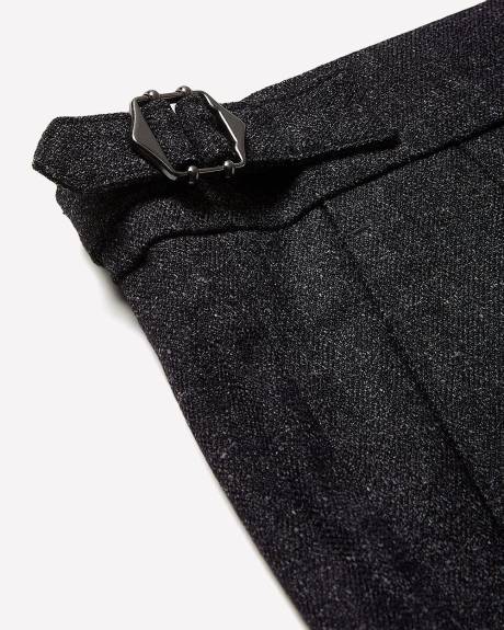 Tweed-Effect Tapered-Leg Pant