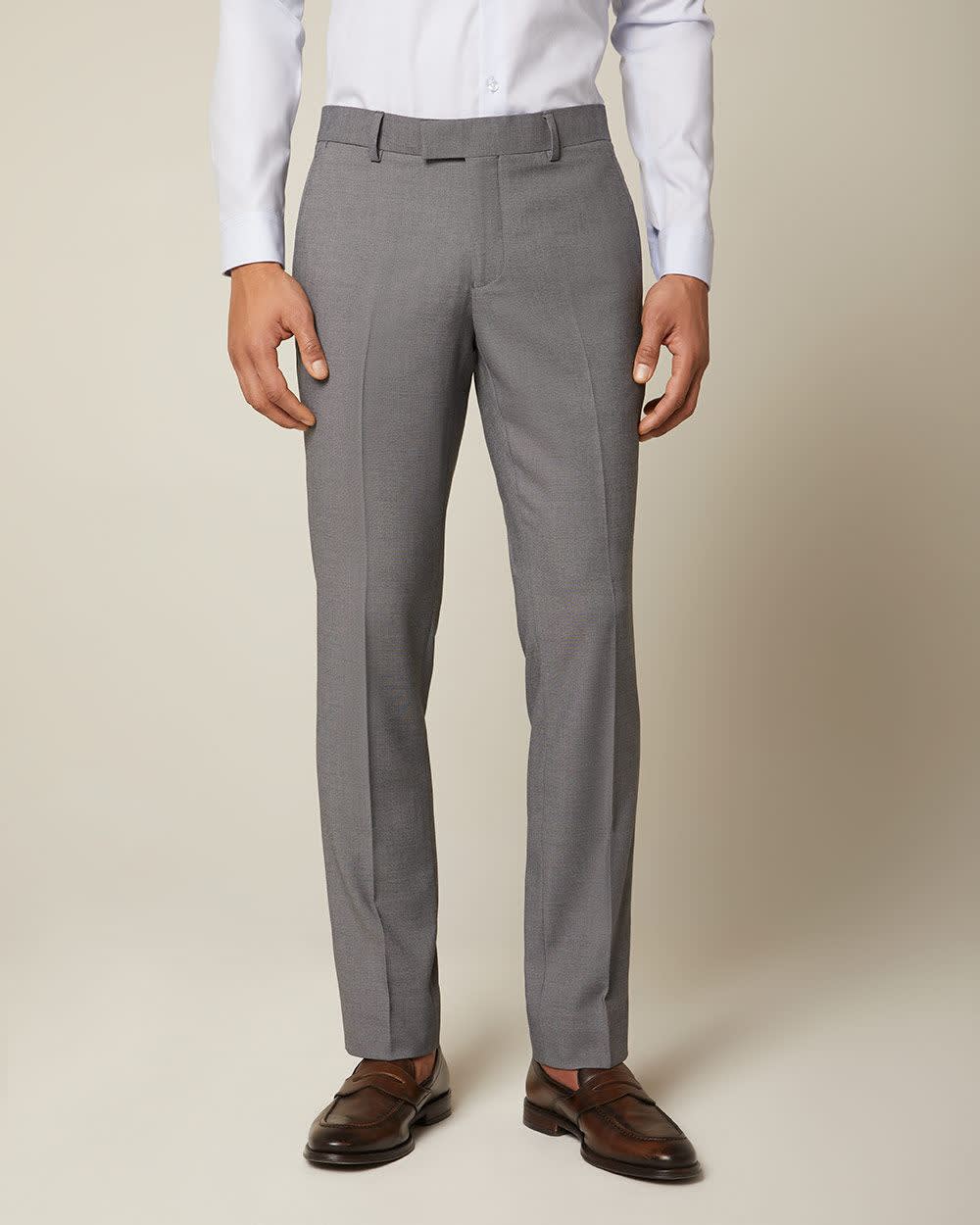 Essential Slim Fit Grey Suit Pant - 30