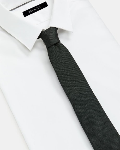 Cravate Régulière Verte Foncée