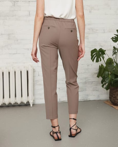 Slim Ankle Pant with Elastic Back