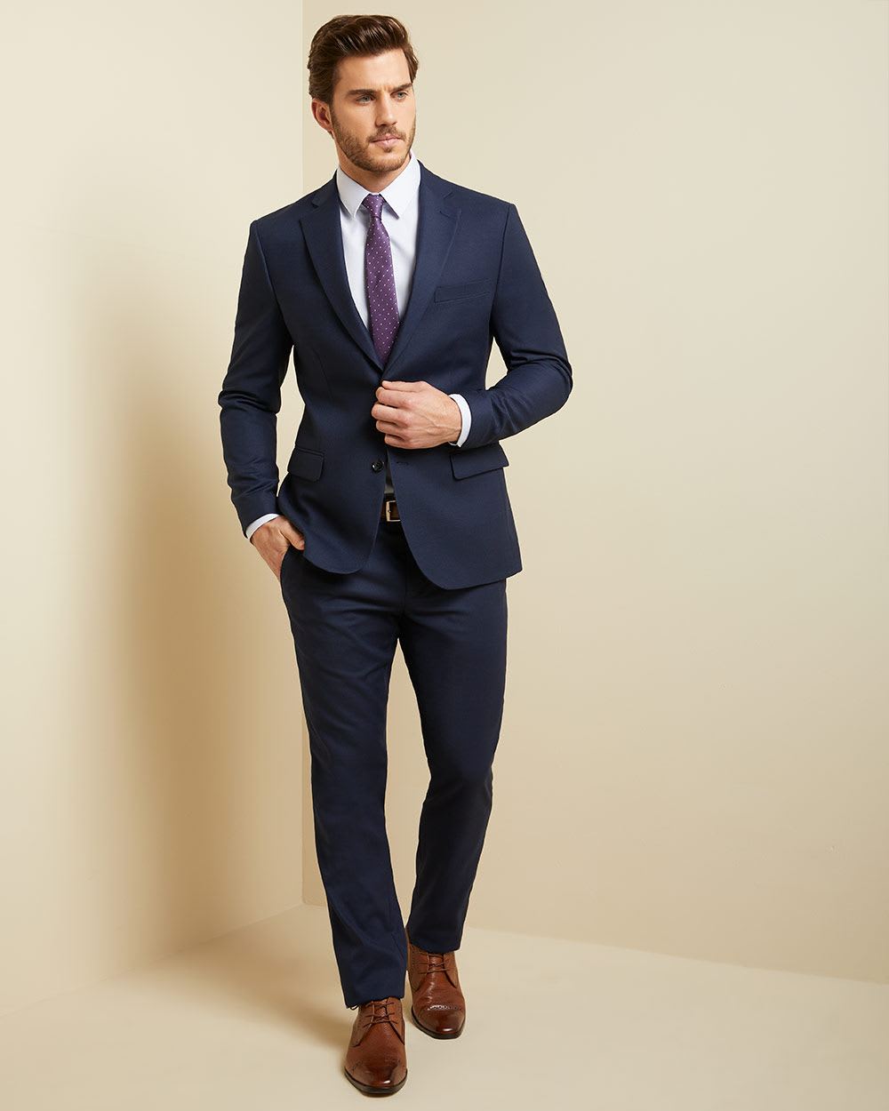 Essential Slim Fit navy suit Blazer - Tall