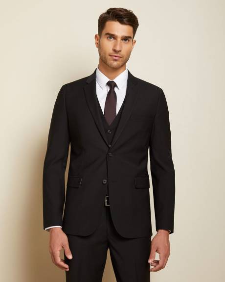 Essential Slim Fit Wool-Blend Suit Blazer - Short