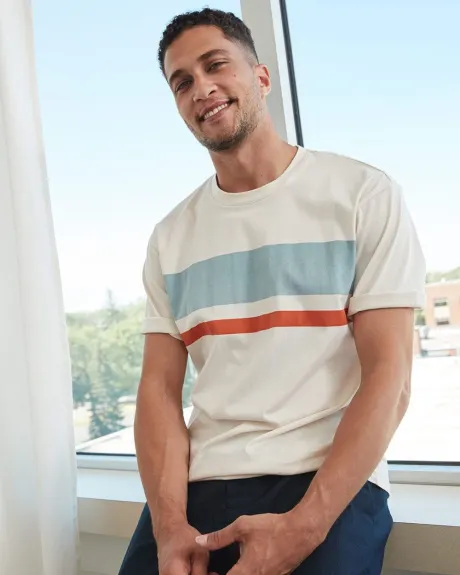 Relaxed T-Shirt with Stripes