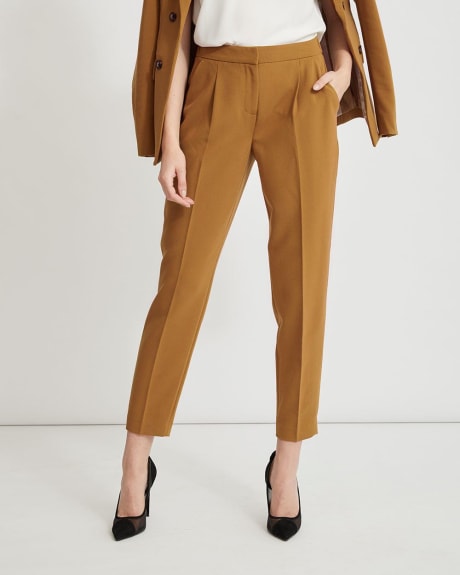 Stretch Mid-Rise Tapered Ankle Leg Pant - 28"