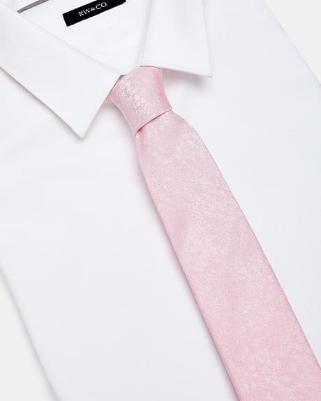 Cravate Régulière Rose Pâle