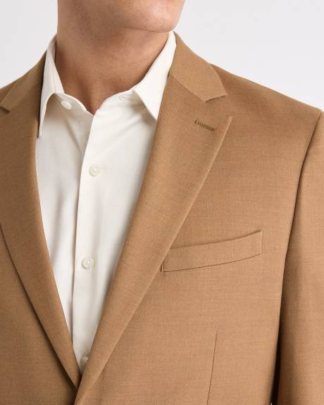 Slim-Fit Golden Brown Suit Blazer